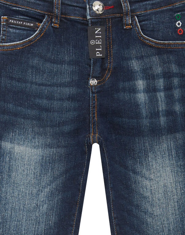Denim Basic  Super Straight Cut Trousers