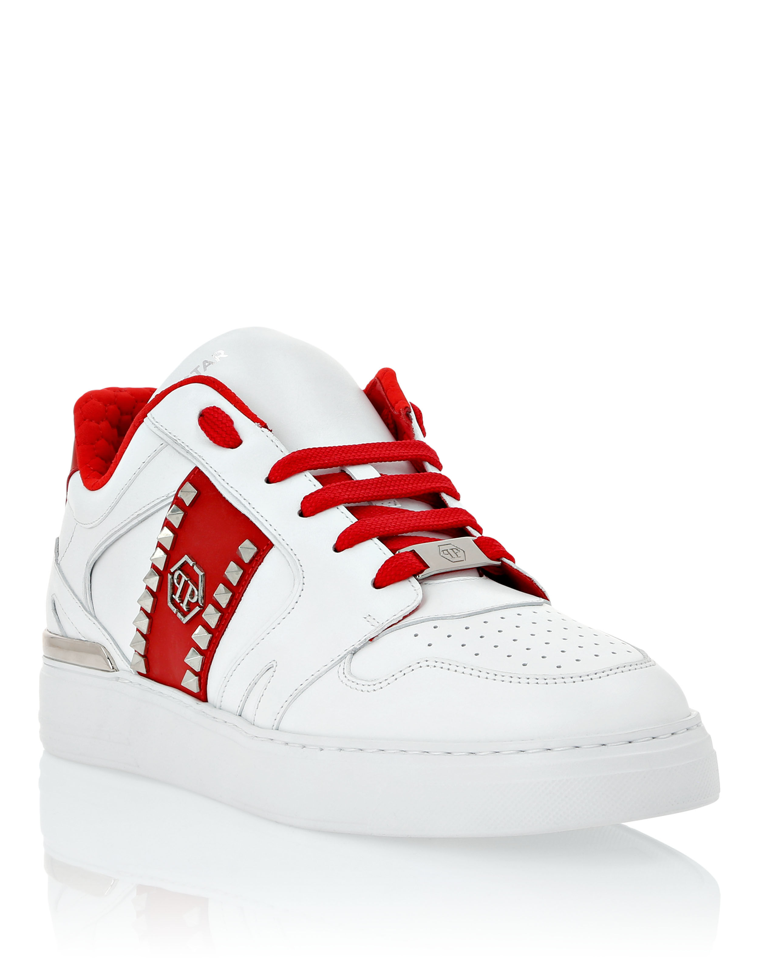Nappa Leather Lo Top Sneakers Studs Philipp Plein