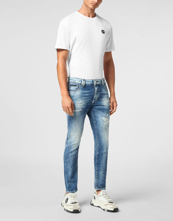 Denim Skinny Trousers Smile