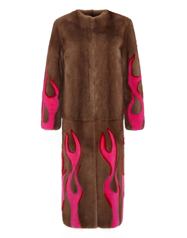 Compare prices for LV Electric Intarsia Mink Fur Jacket (1A7Y5V