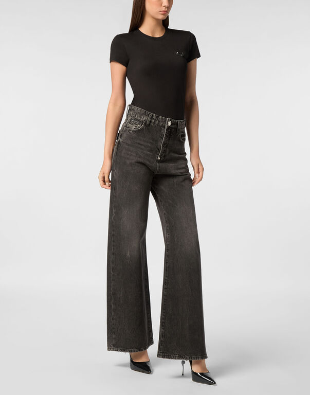 Denim Trousers Skater Fit Logo