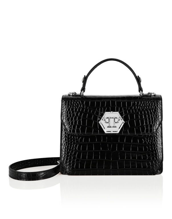 Medium Handbag Superheroine Croco Print