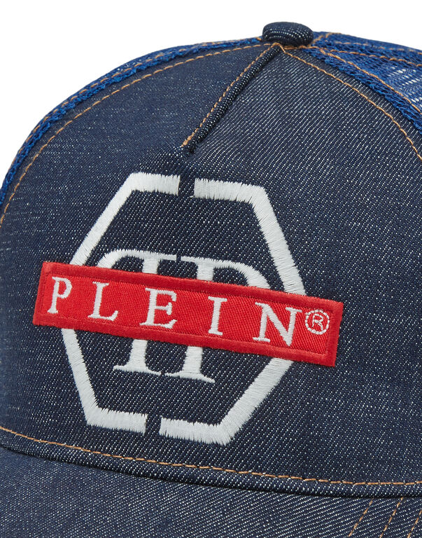 Denim Baseball Cap Hexagon