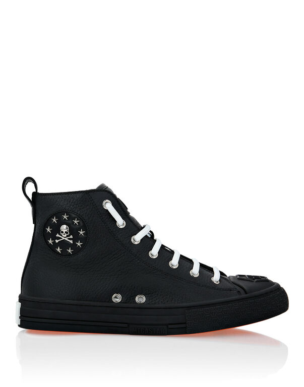 Leather Hi-Top Sneakers Megastar