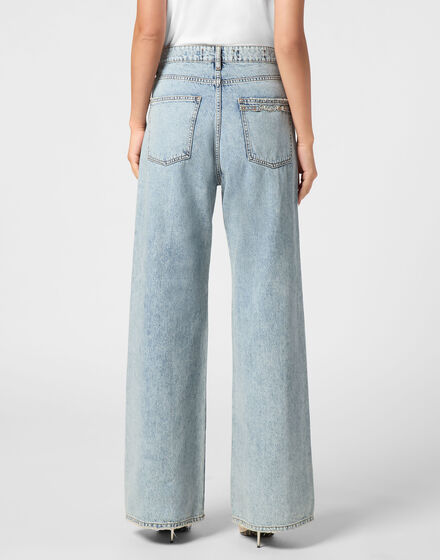 Denim Skater Fit Trousers