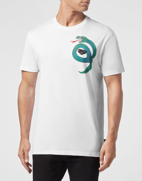T-shirt Round Neck SS stones Snake