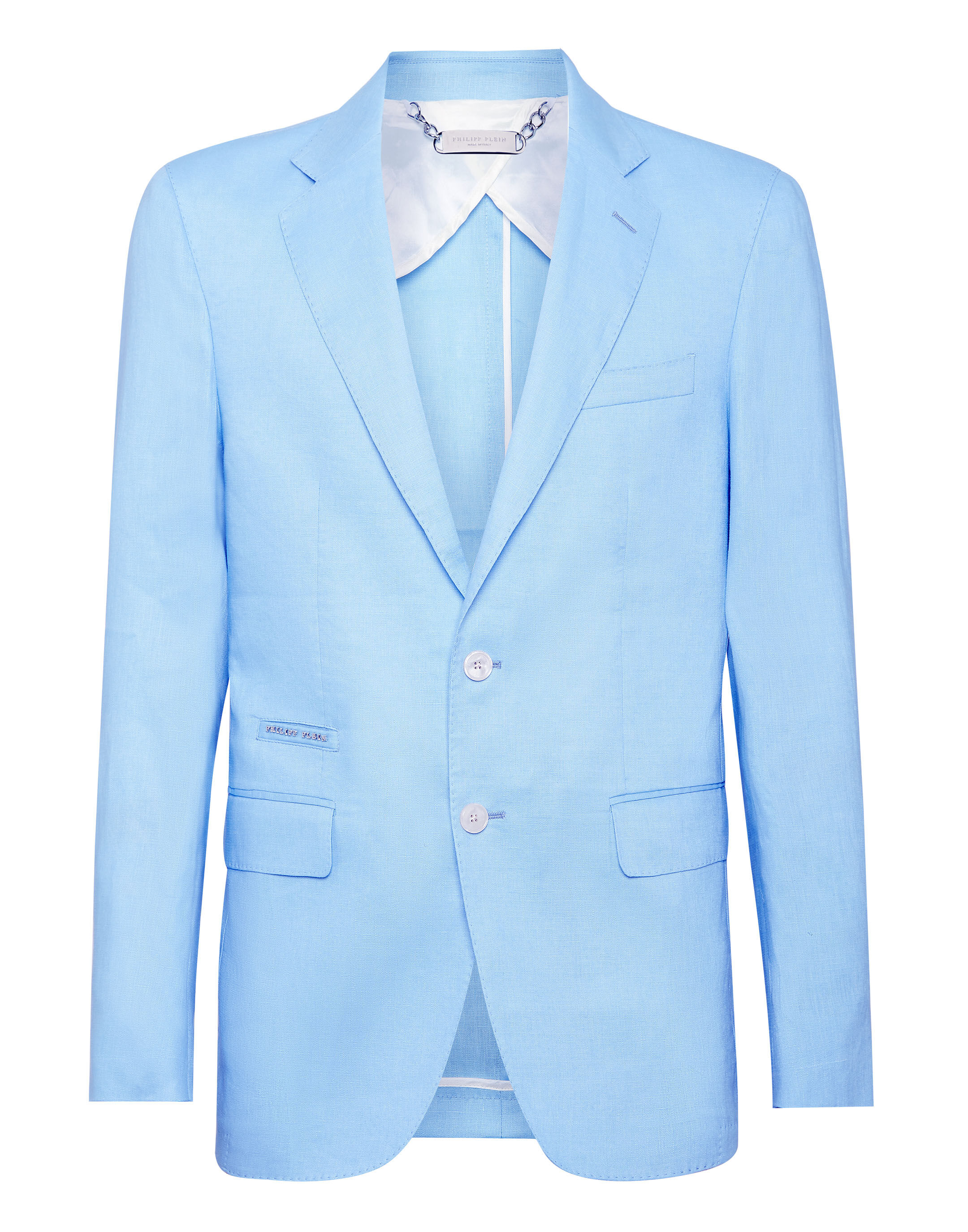 Philipp Plein logo-plaque single-breasted suit - Black