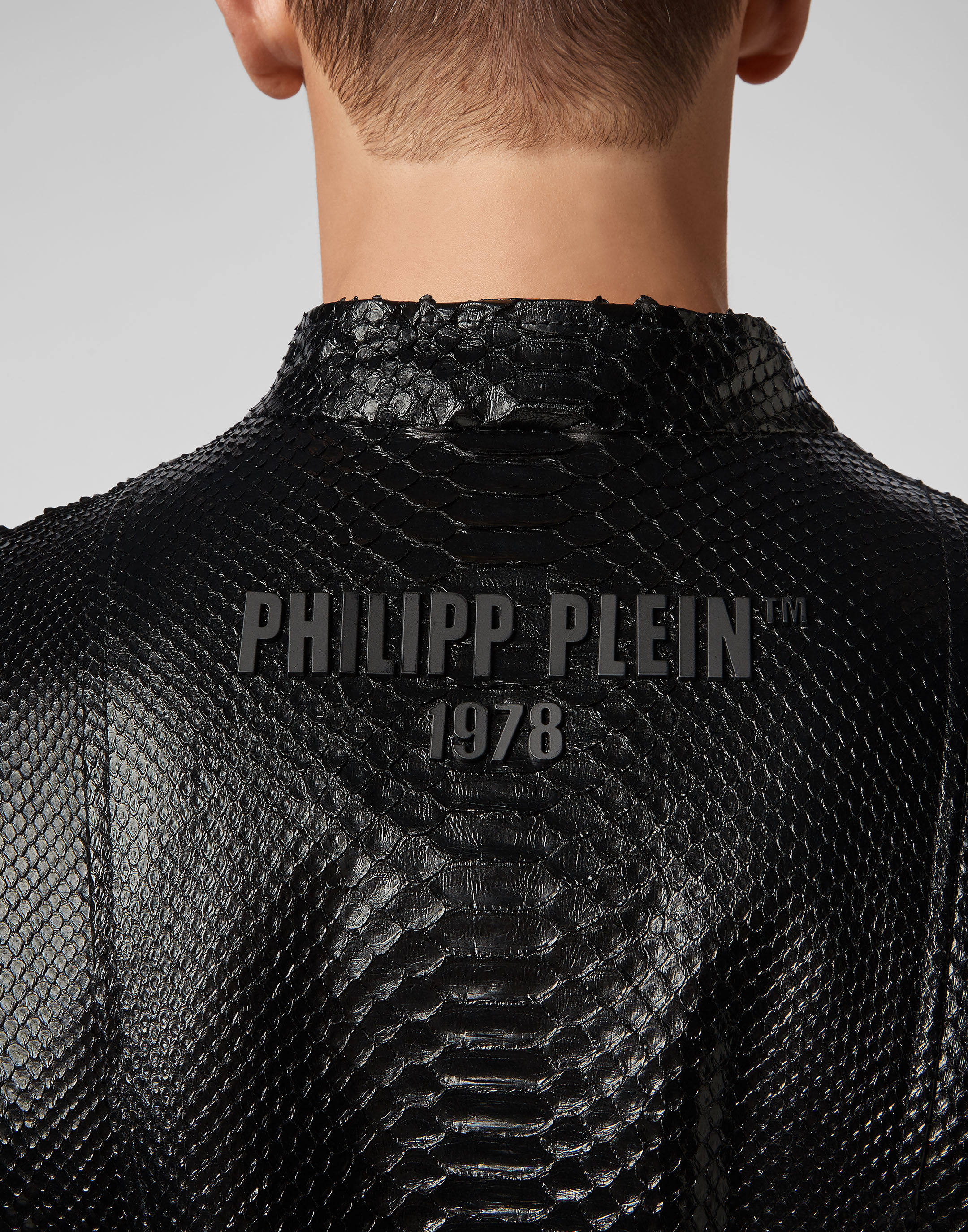 Leather Moto Jacket Luxury Philipp Plein