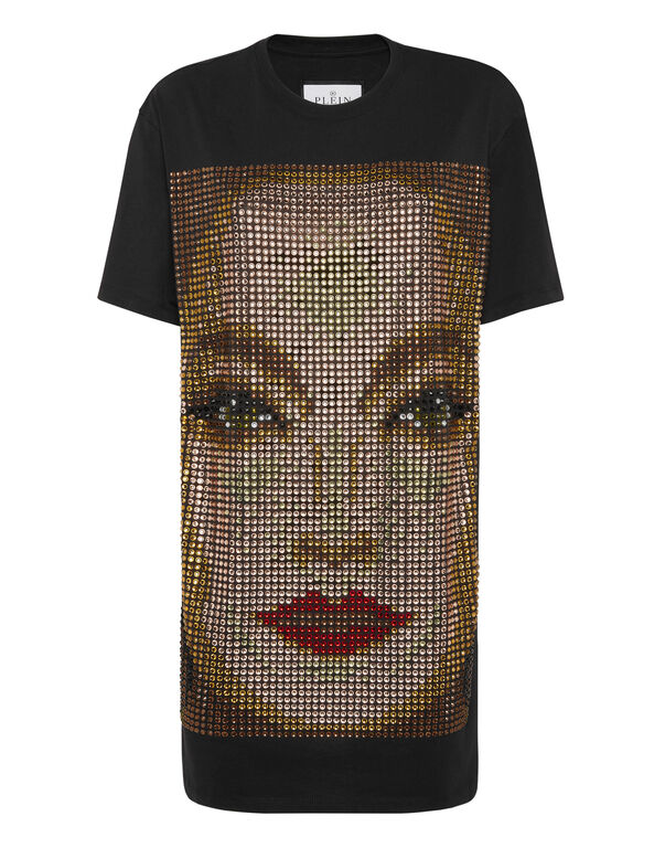 T-shirt Short Dresses Face