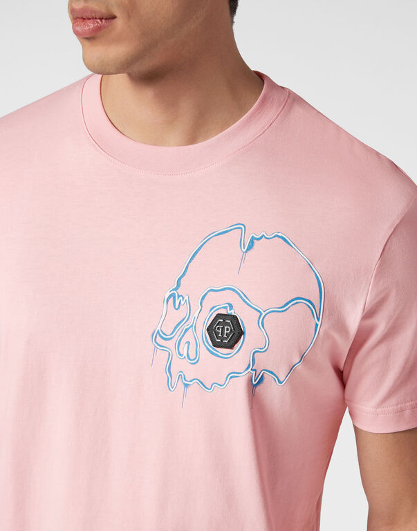 T-shirt Round Neck SS Dripping Skull