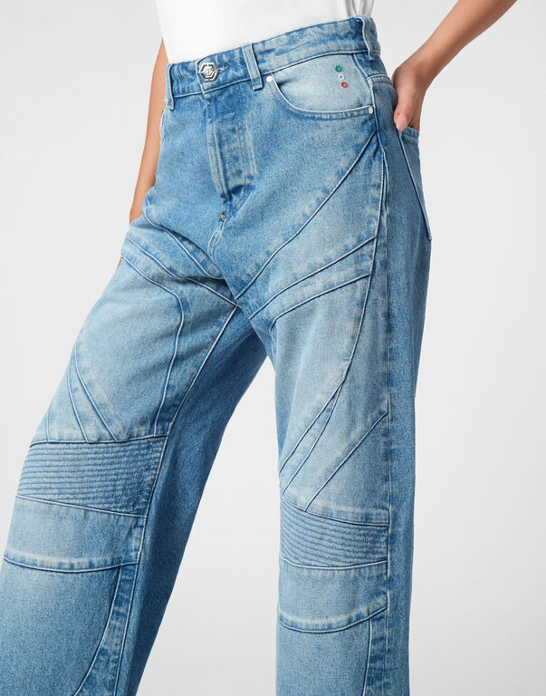 Skater Fit Denim Trousers Racing
