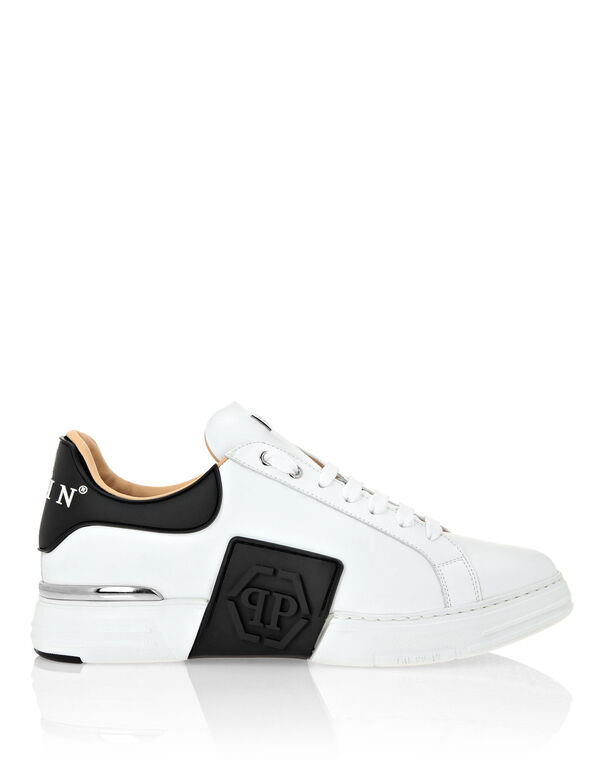 Philipp Plein Hexagon Low-top Leather Sneakers - White