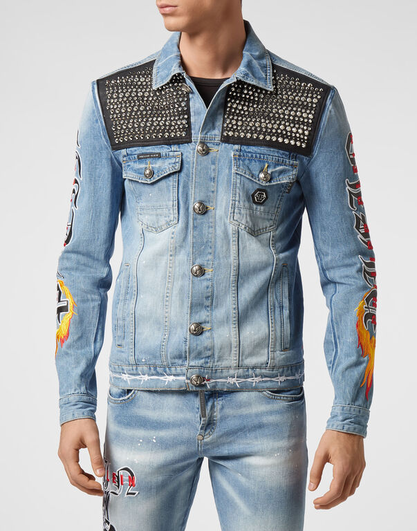 Denim Jacket Gothic Plein