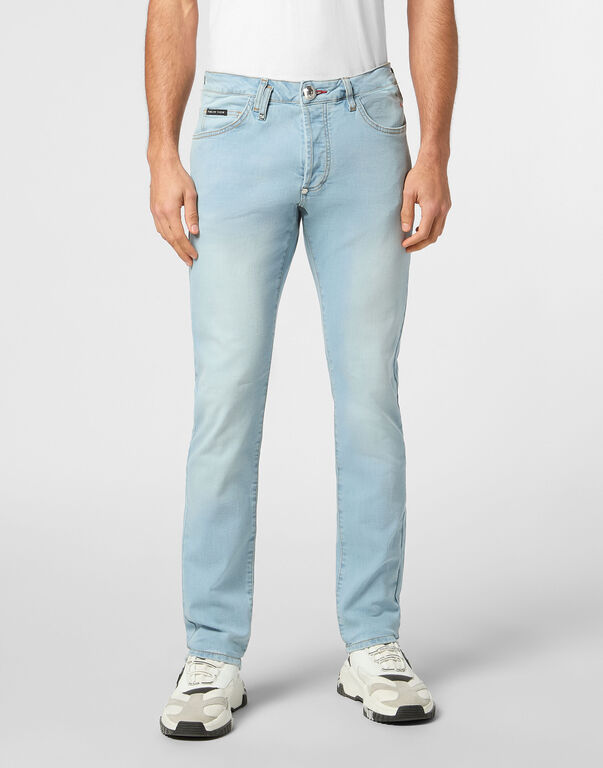 Denim Trousers Super Straight Cut Basic