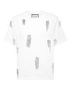 Jersey T-Shirt Man Fit Round Neck SS Fringe