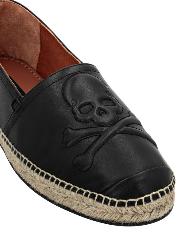 Leather Espadrillas Skull
