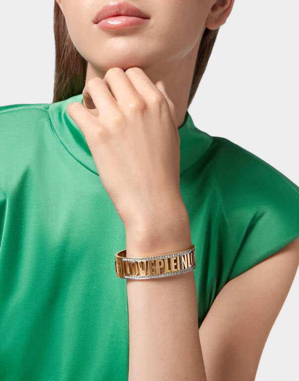 BRACELET CRYSTAL IP PLEIN LOVE LETTERING
