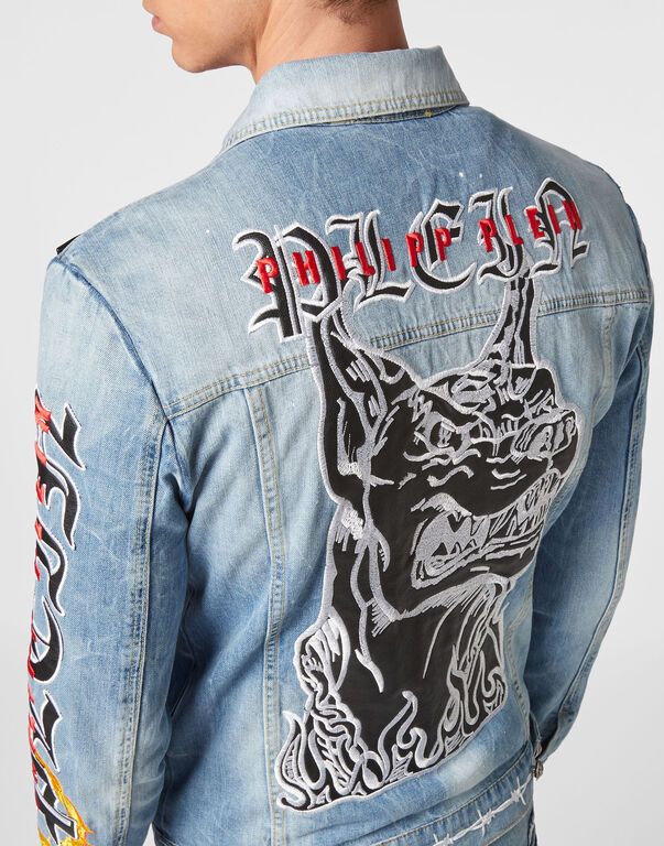 Denim Jacket Gothic Plein