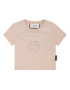 Cropped T-shirt Strass Round Neck SS Hexagon