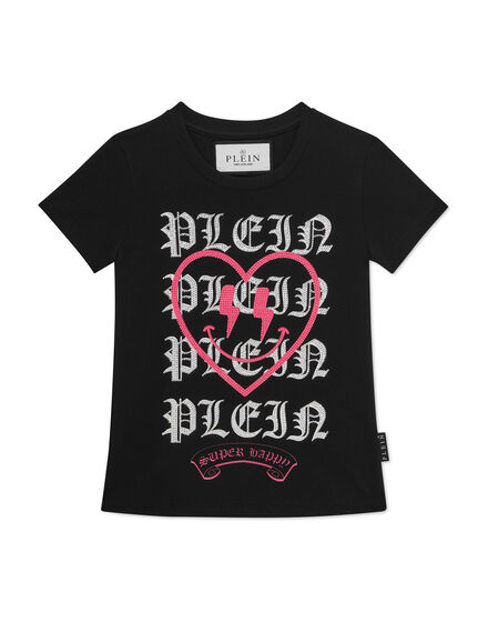Burnout T-Shirt Sexy Pure Strass Heart