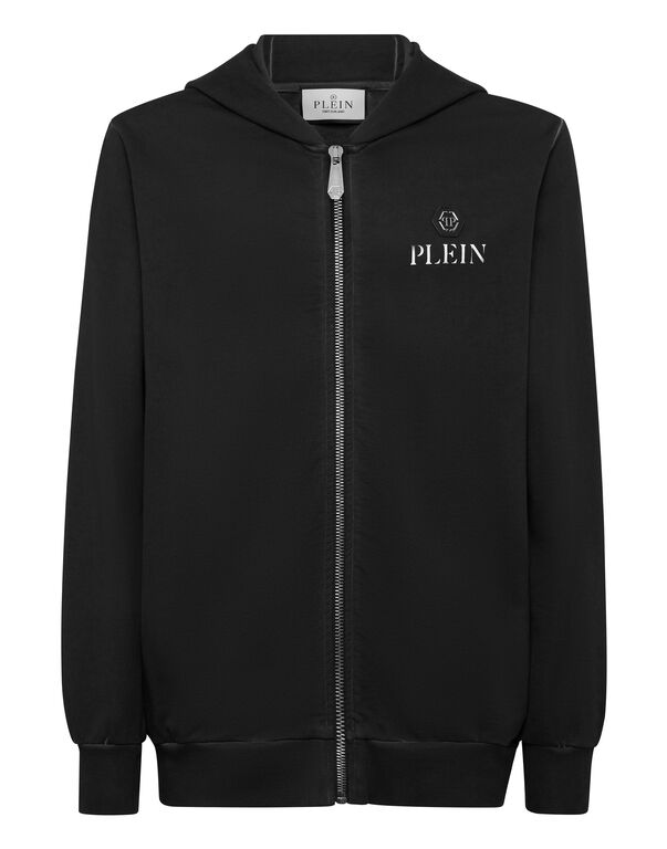 Hoodie Sweatjacket Basic Plein Old Dye