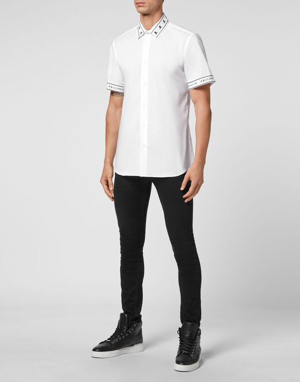 Weekend Cotton Shirt Playboy Cut SS Iconic Plein