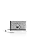 Suede Mini Shoulder Strass Hexagon
