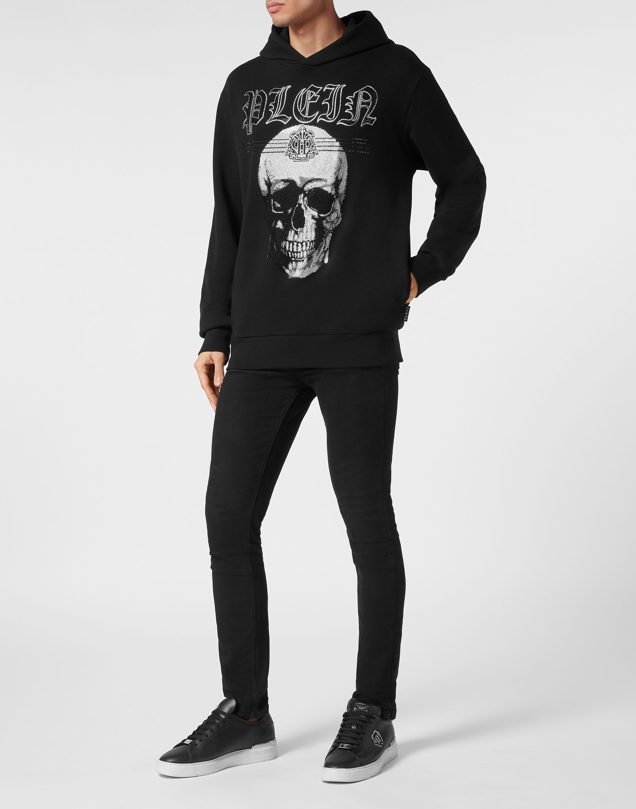 Hoodie Sweatshirt Skull Strass Philipp Plein