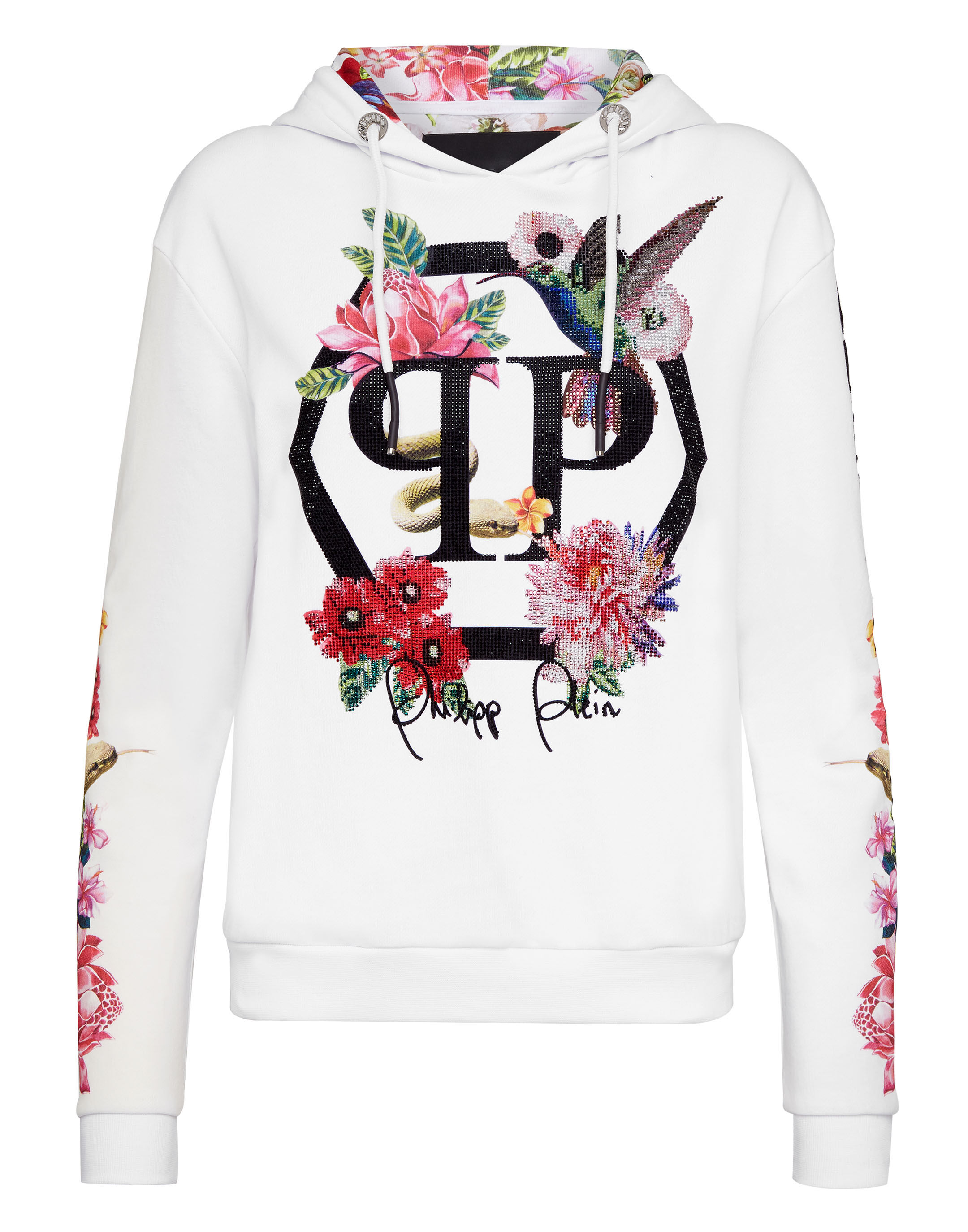 hoodie with flowers