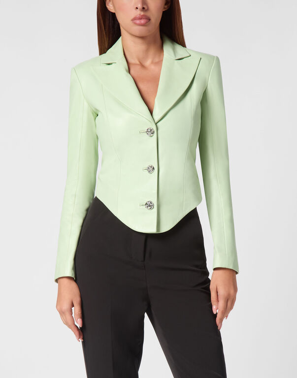 Vintage Leather Blazer LS Flame