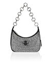 Leather Shoulder Bag Crystal