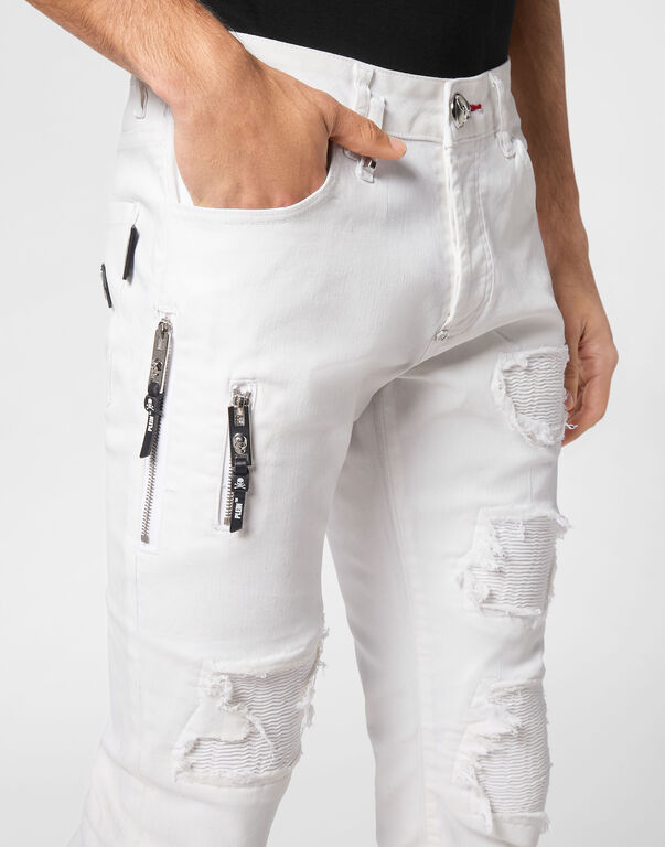 Coated Denim Rock Star Trousers