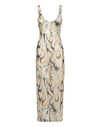 Tulle Tank Top Long Dress Flame
