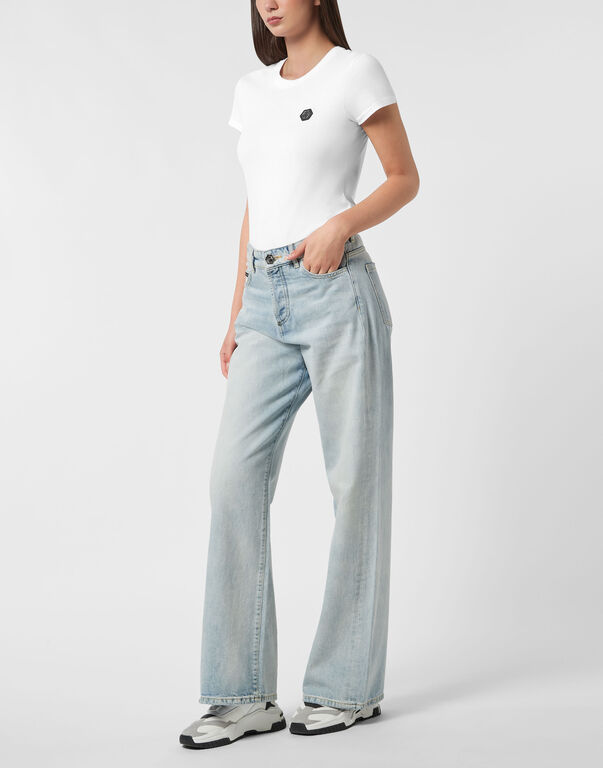 Denim Trousers Skater Fit Logo