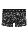 Boxer Allover  Outline Skull