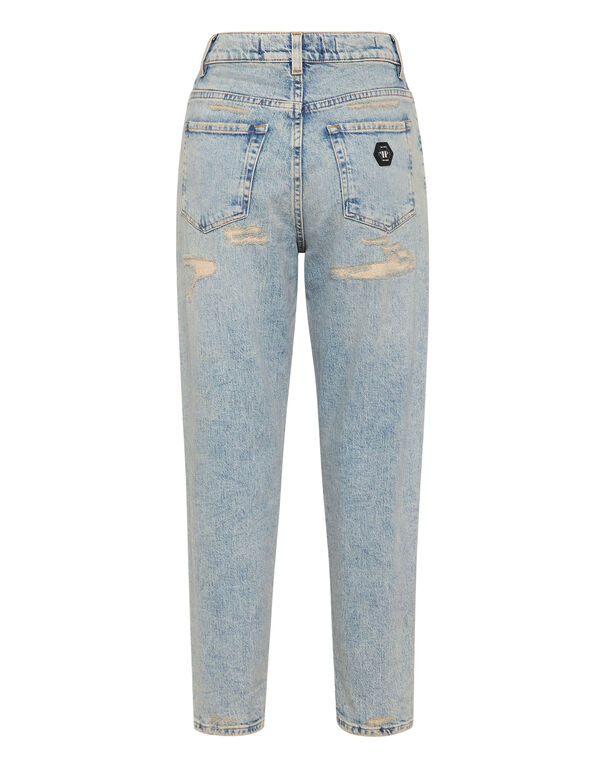 Mom Fit Vintage Denim Trousers