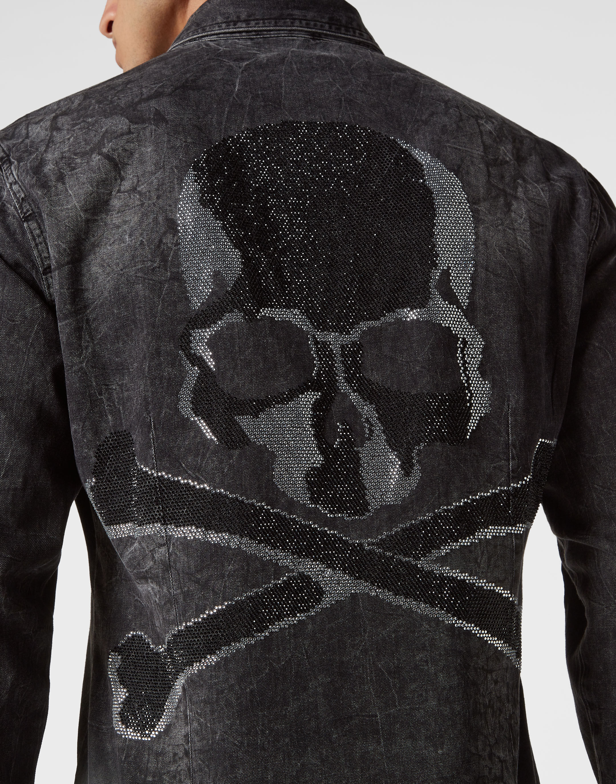 Denim Shirt Stones Skull | Philipp Plein