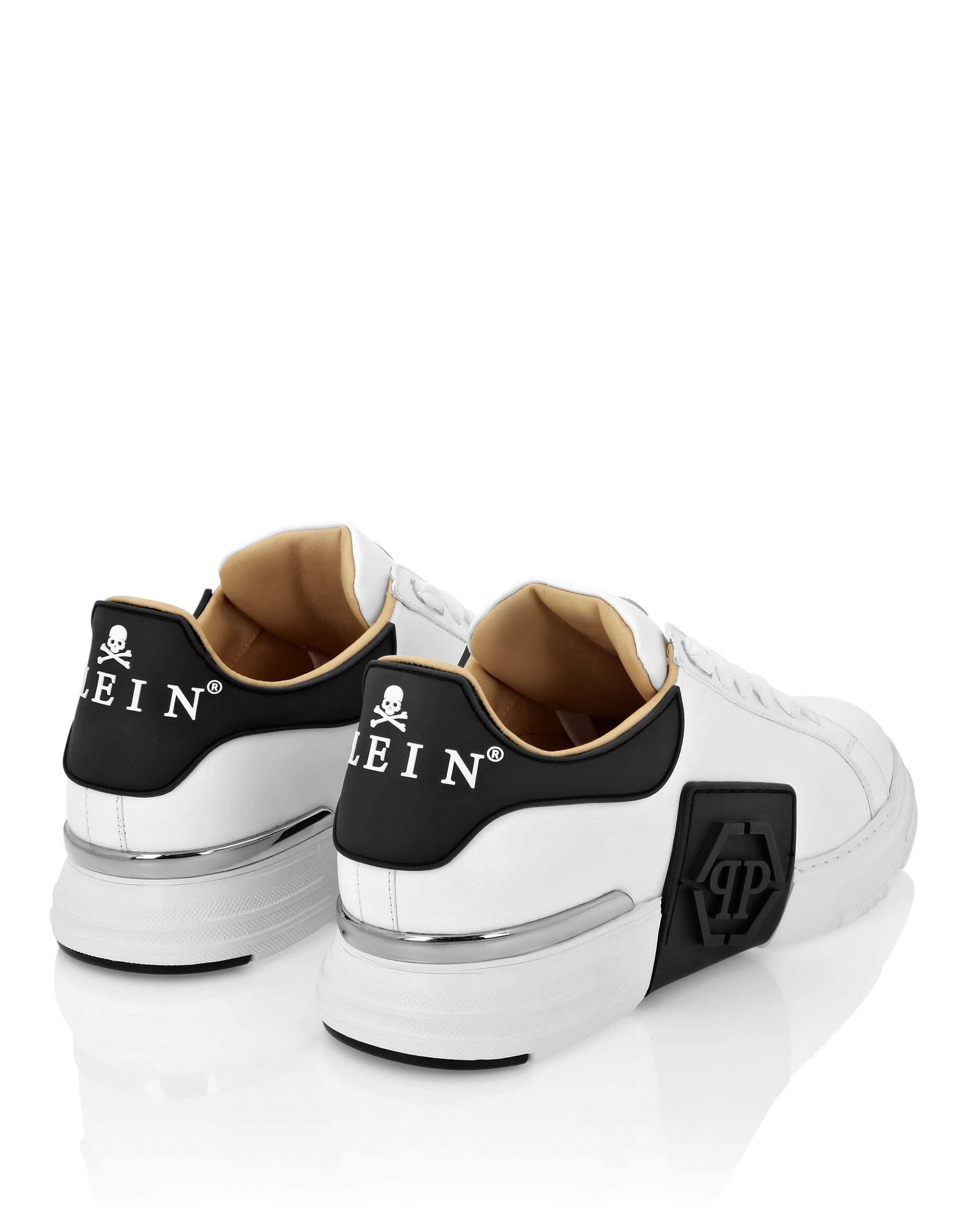 Lo-Top Leather Sneakers Phantom Kick$ | Philipp Plein Lo-Top Leather Sneakers Phantom Kick$ | Philipp Plein