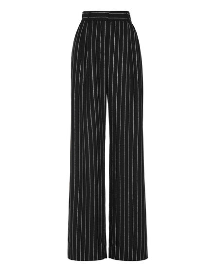 Cady Trousers Man Fit Crystal Pinstripe