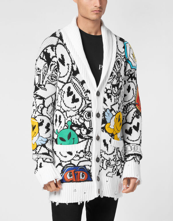 Knitted Cardigan LS Smile
