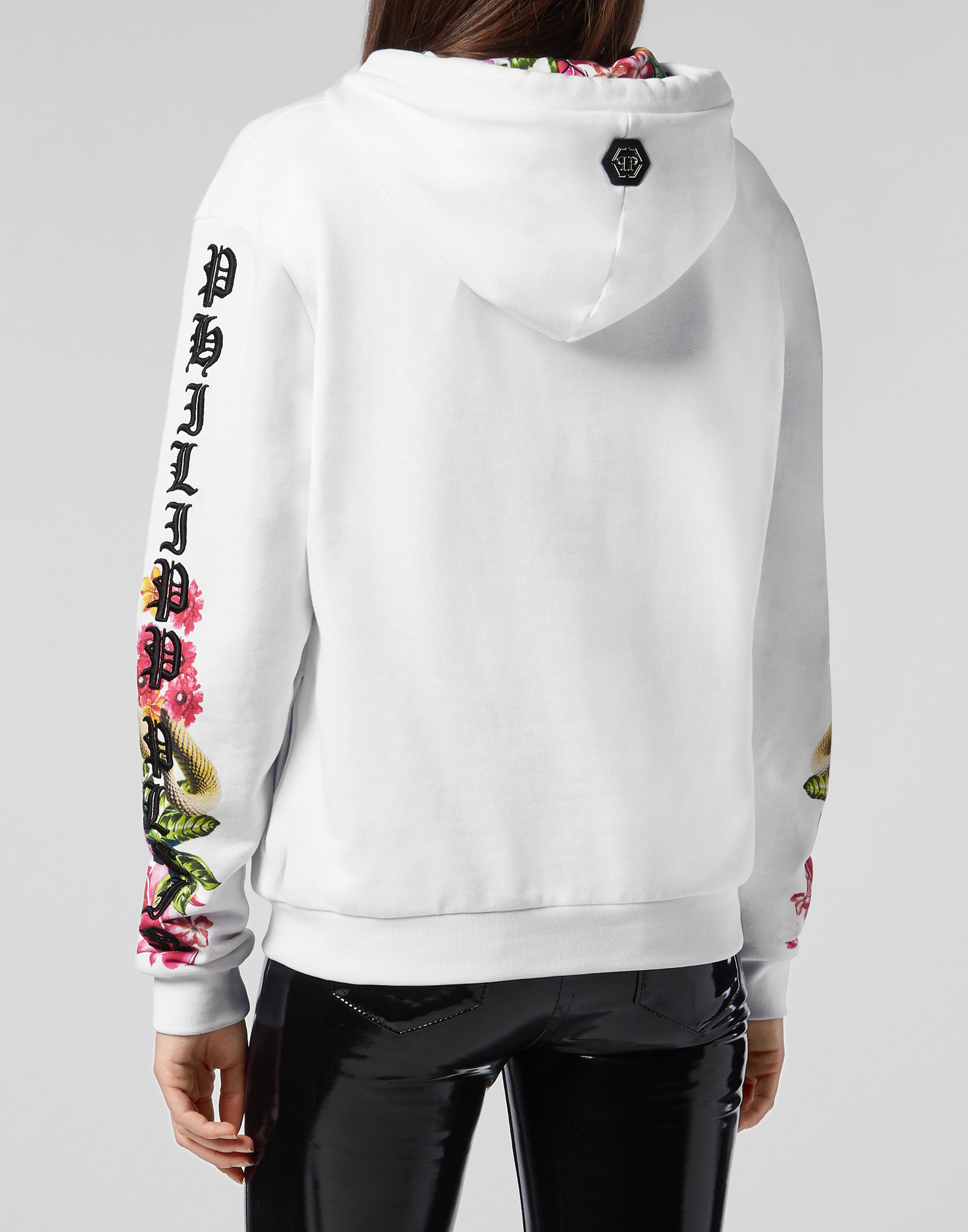 hoodie with flowers