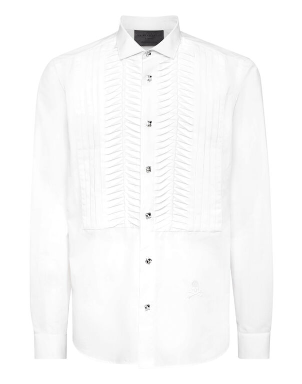 Black Tie Shirt Long-Sleeve