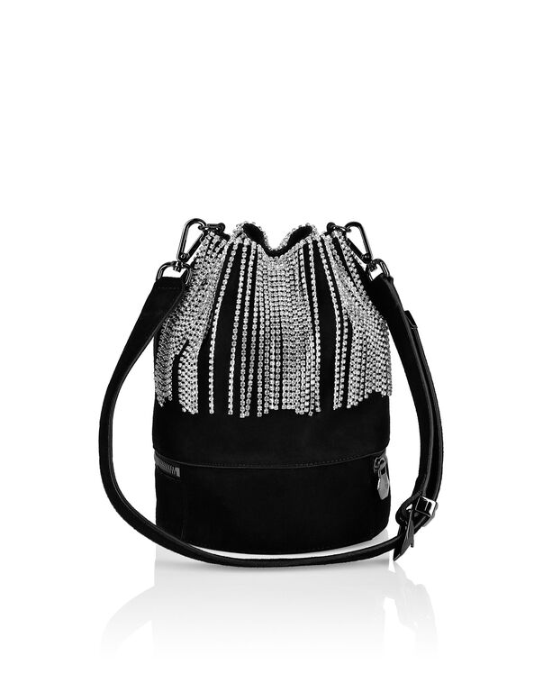 Bucket Bag Fringe Crystal