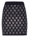 Knitted Strass Mini Skirt Monogram