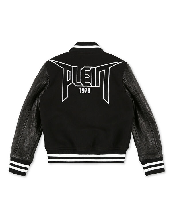 Leather Bomber Iconic Plein