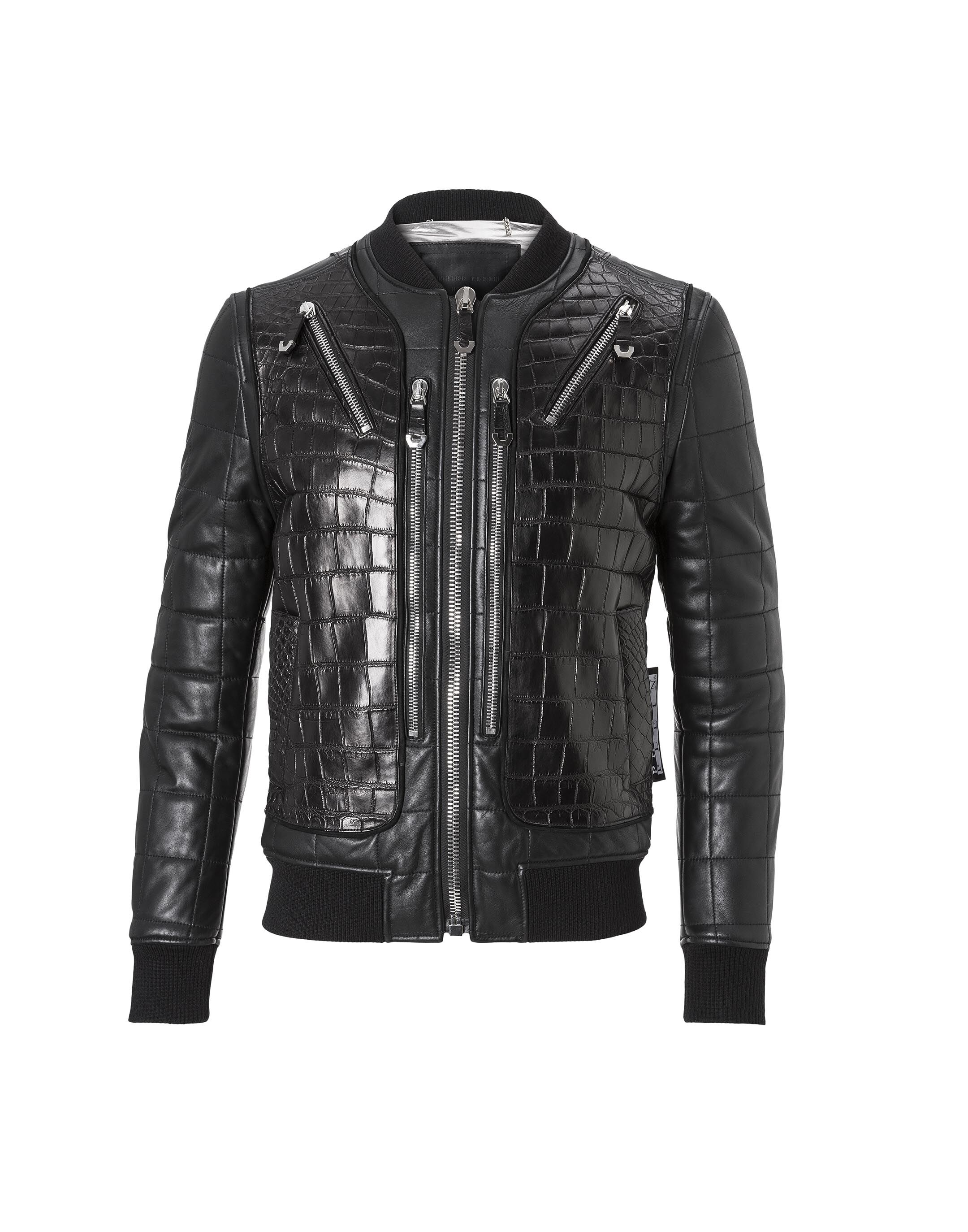 Leather Bomber Jackie Philipp Plein