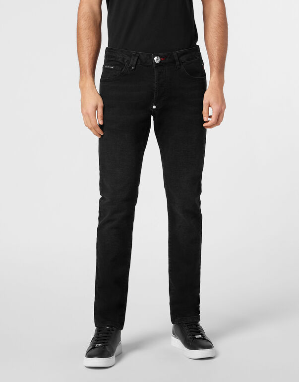 Denim Trousers Super Straight Cut Basic