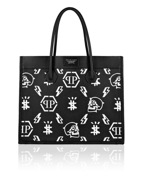 Leather Tote Bag Monogram