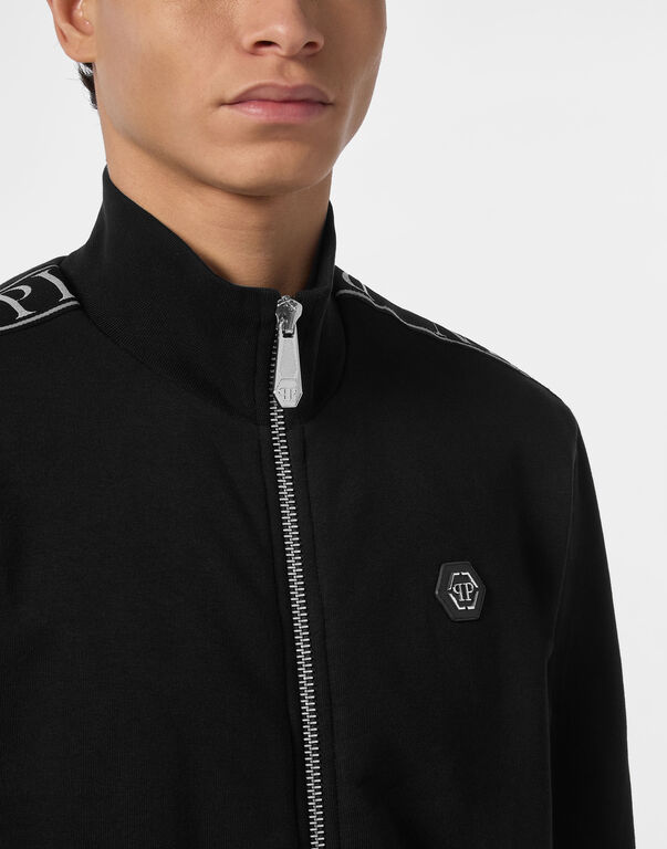 Fleece Tracksuit Jacket Plein Tape
