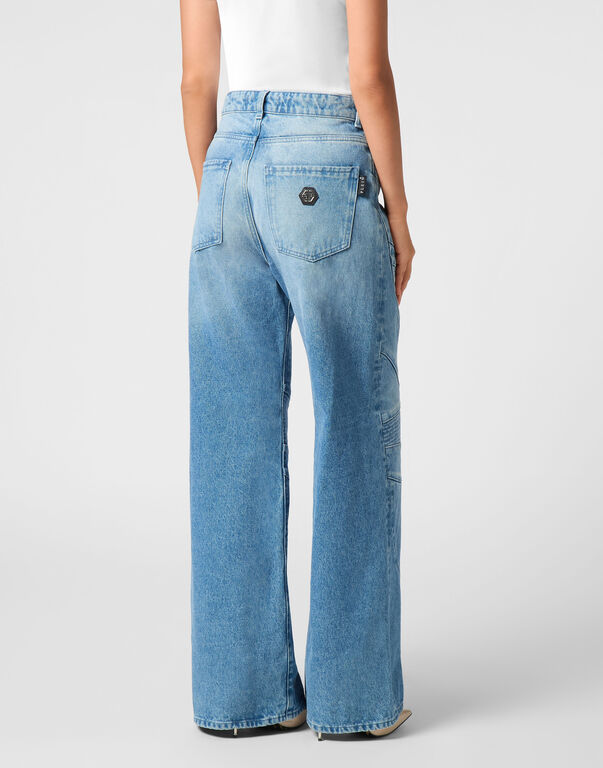 Skater Fit Denim Trousers Racing